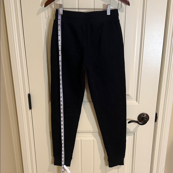 Puma Kids Black Fleece Sweats Joggers with Pink Logo Size 14/16 - Picture 7 of 11